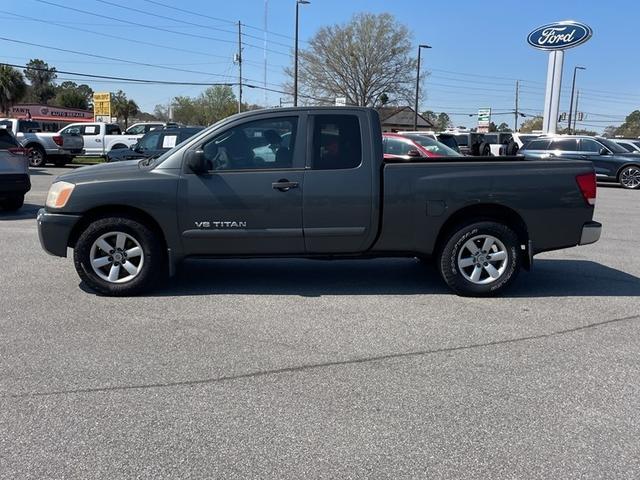 Gray 2008 Nissan Titan SE King Cab Pickup Truck 4X2 Automatic