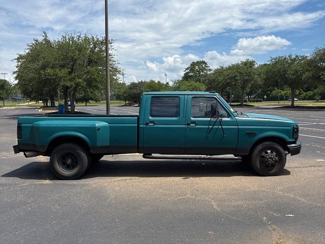 Teal 1993 Ford F-350 Pickup Truck Automatic