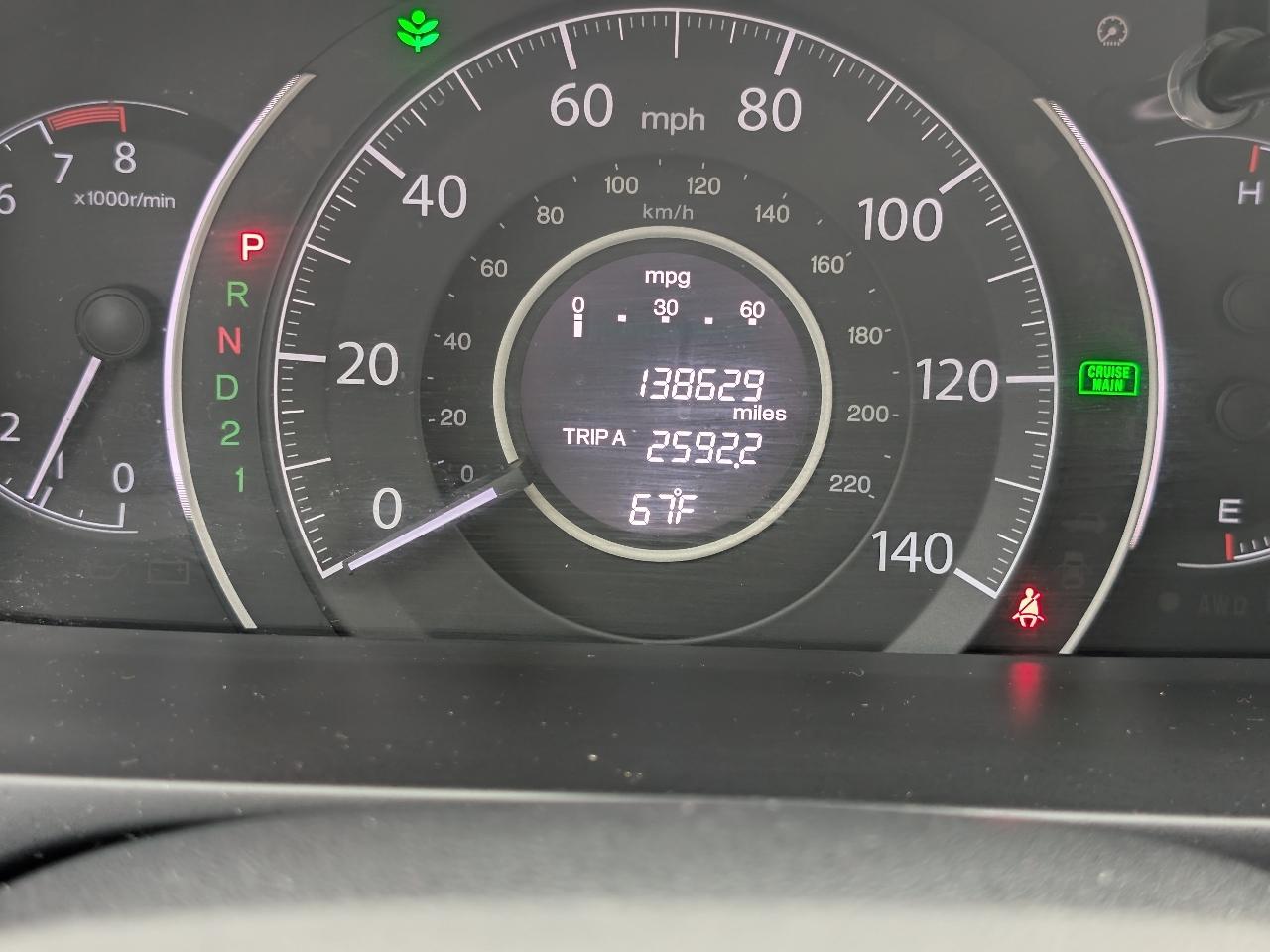 Honda CR-V LX 4WD 5-Speed AT 2013