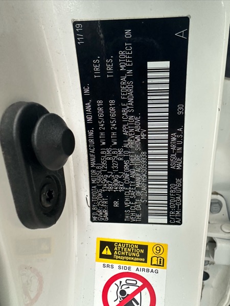 Toyota Highlander LE 2019