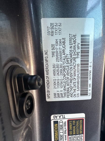 Honda CR-V LX AWD 2017