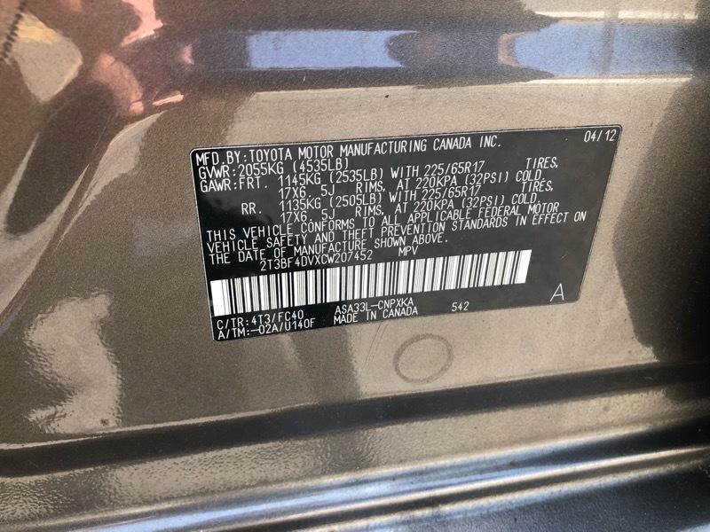 Toyota RAV4 4WD 2012
