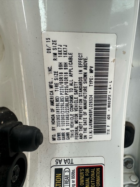 Honda CR-V Touring 2015