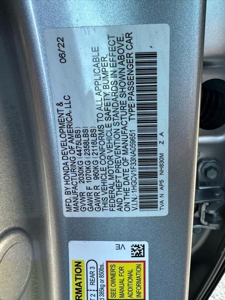 Honda Accord Sport CVT 2022