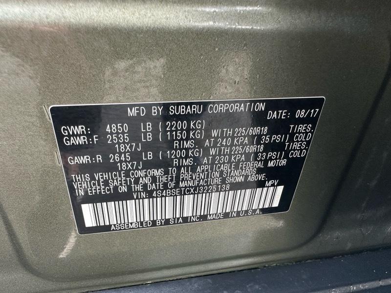 Subaru Outback 3.6R Touring 2018