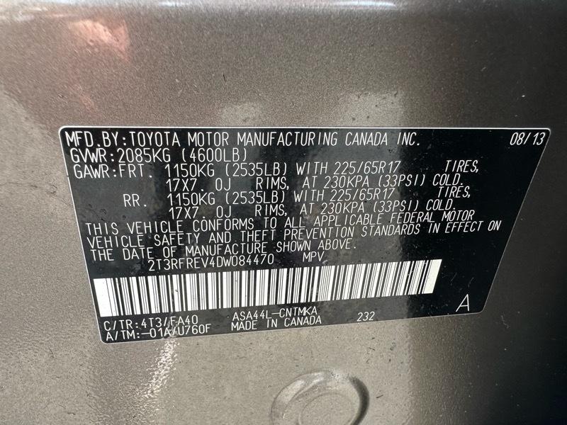 Toyota RAV4 XLE AWD 2013