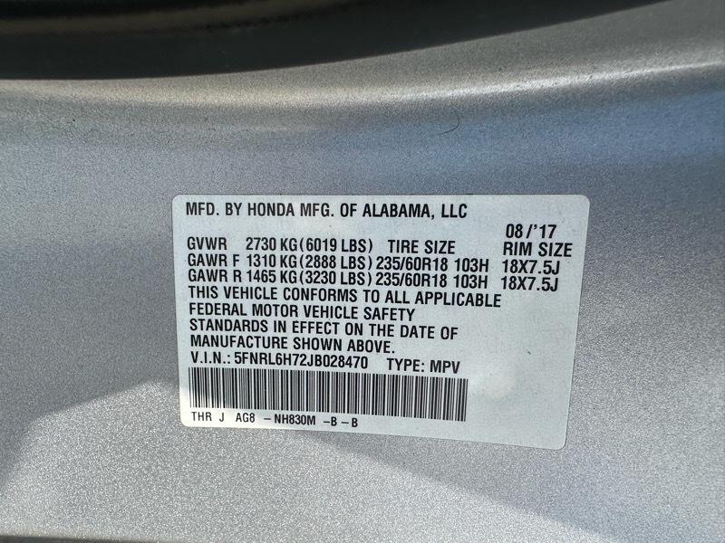 Honda Odyssey EX-L 2018