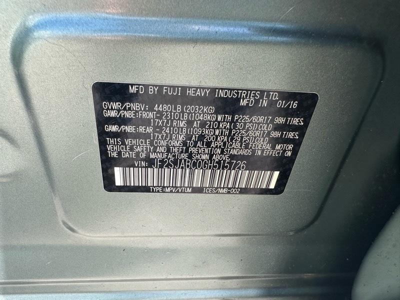 Subaru Forester 2.5i 2016