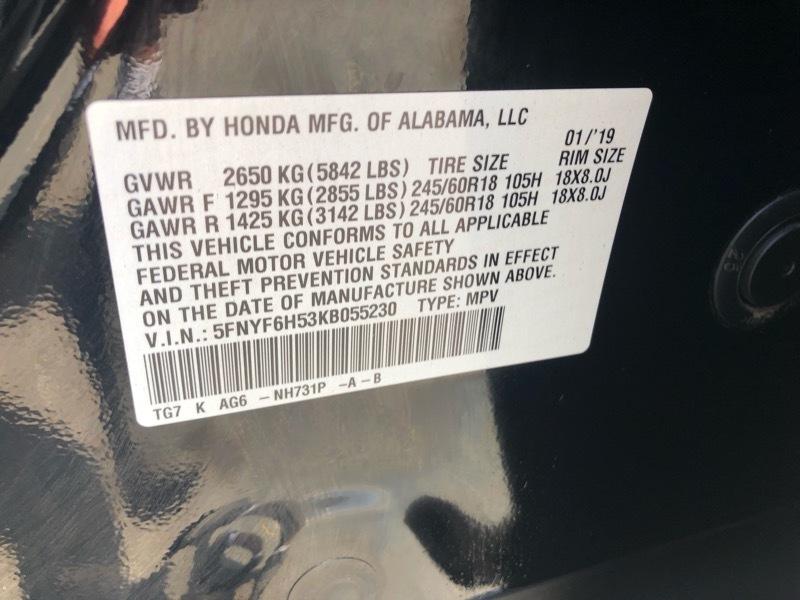 Honda Pilot EXL 4WD 2019