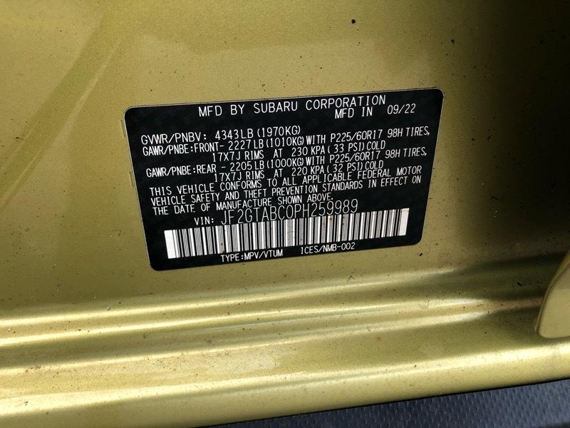 Subaru Crosstrek 2.0i CVT 2023