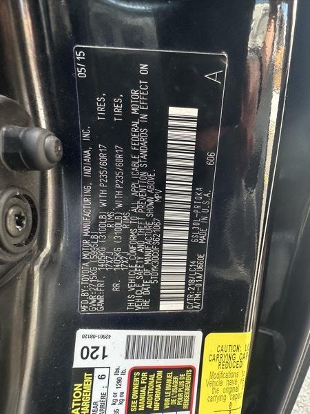 Toyota Sienna  2015