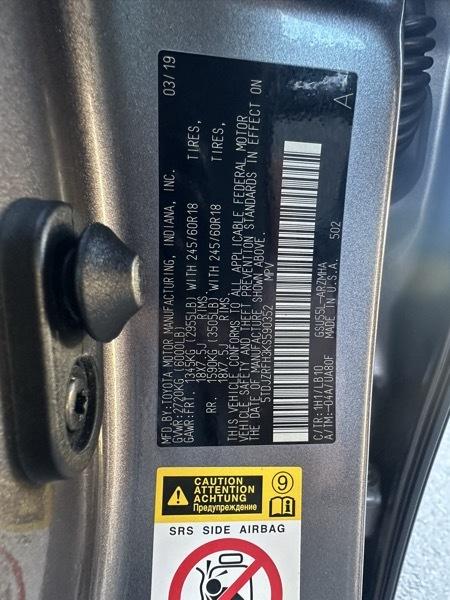 Toyota Highlander XLE AWD V6 2019