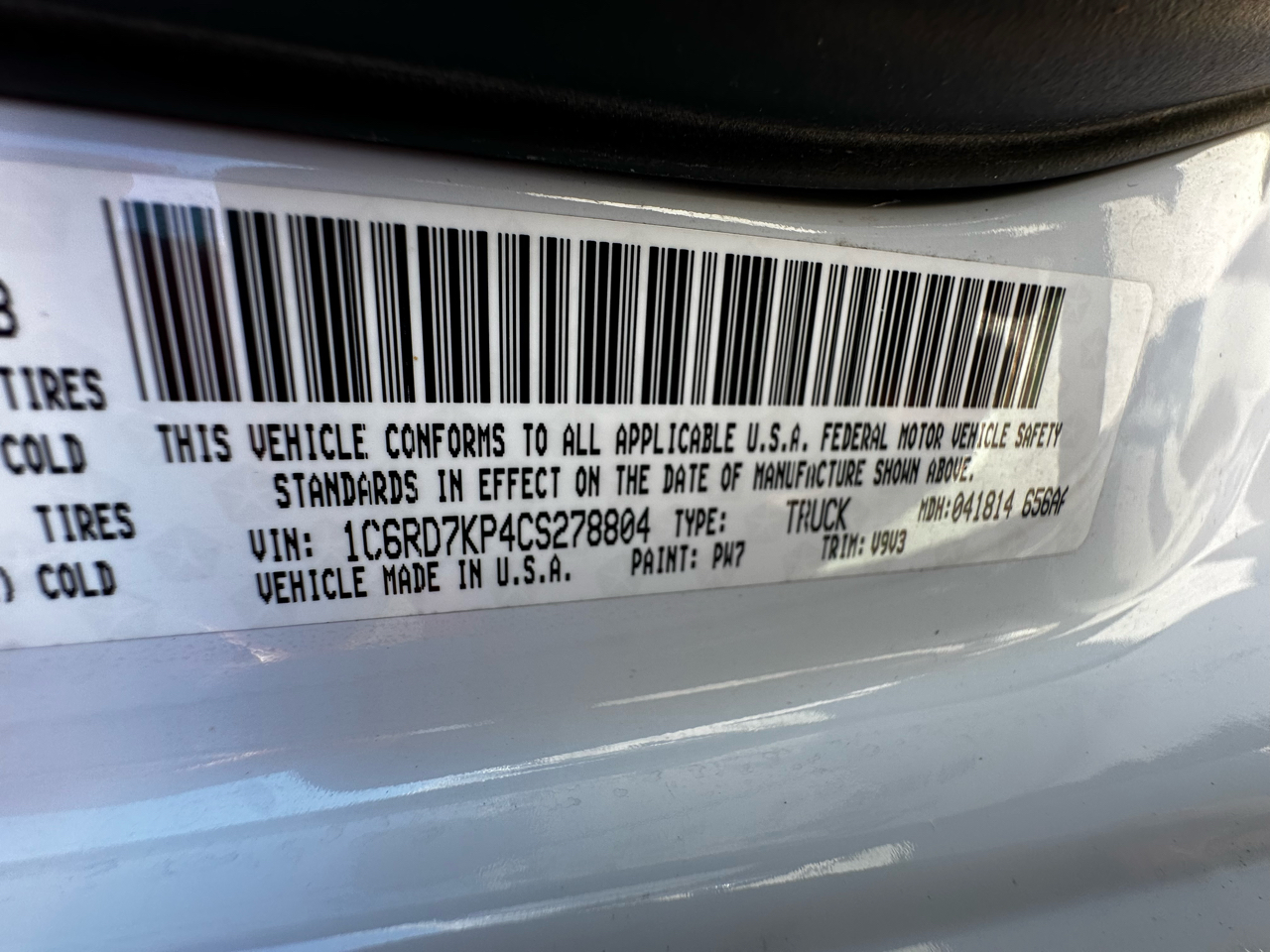 RAM 1500 Tradesman Crew Cab 4WD 2012