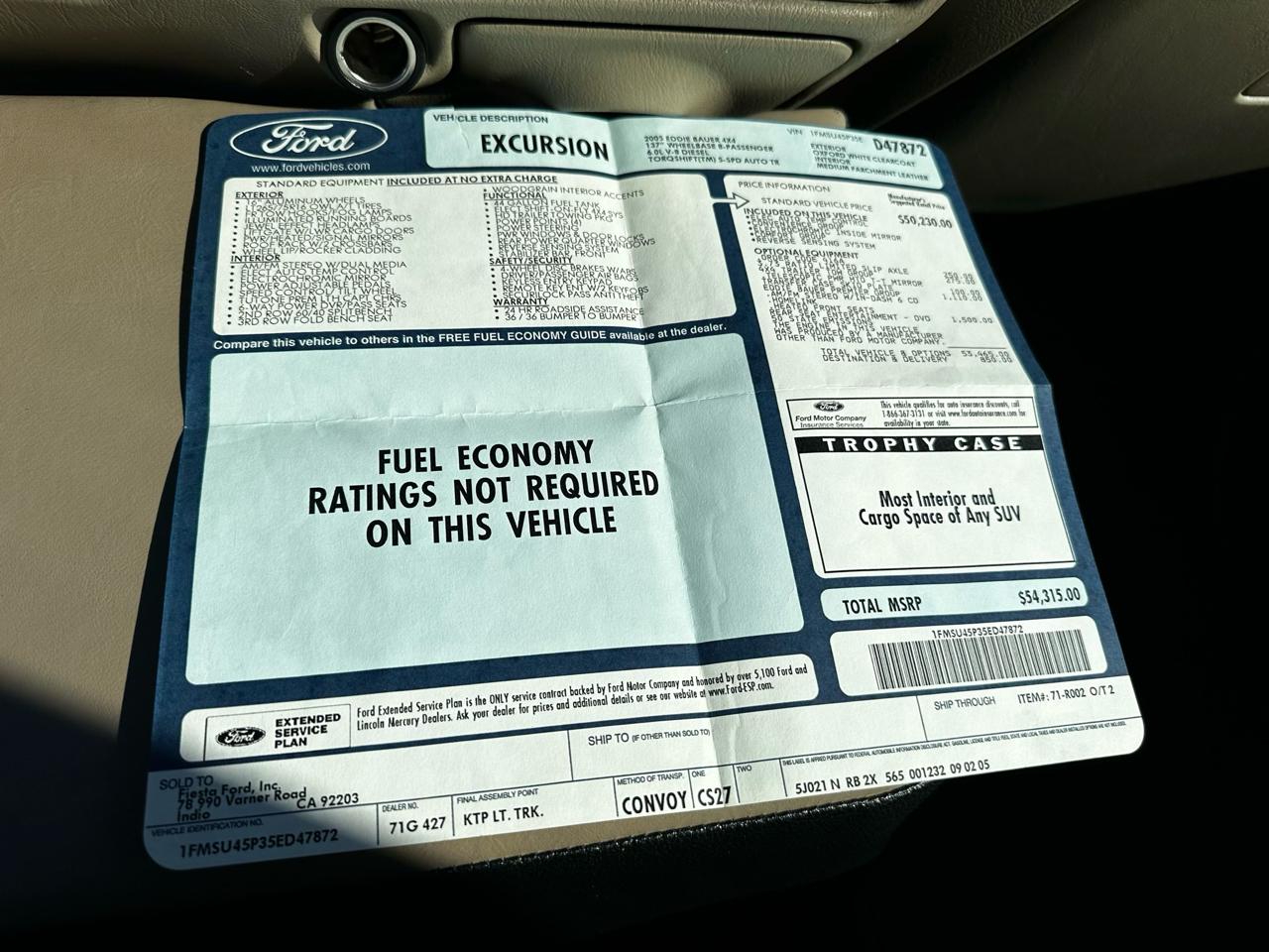 Ford Excursion Eddie Bauer 6.0L 4WD 2005