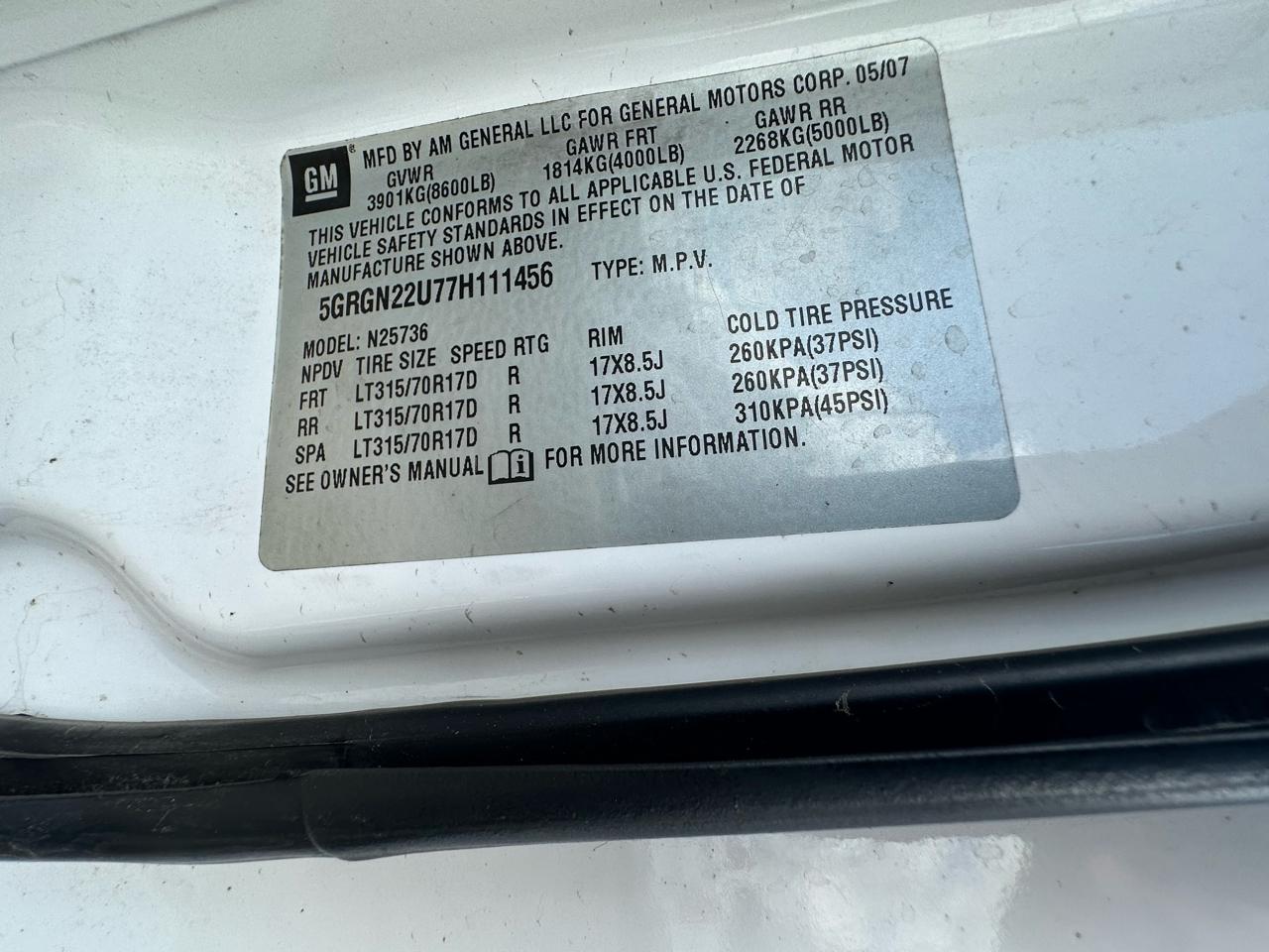 HUMMER H2 SUT Luxury 2007