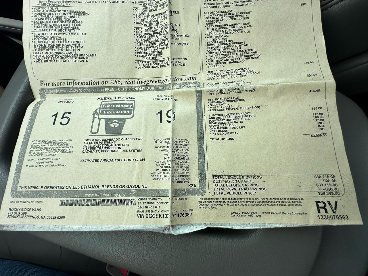 Chevrolet Silverado 1500  2007