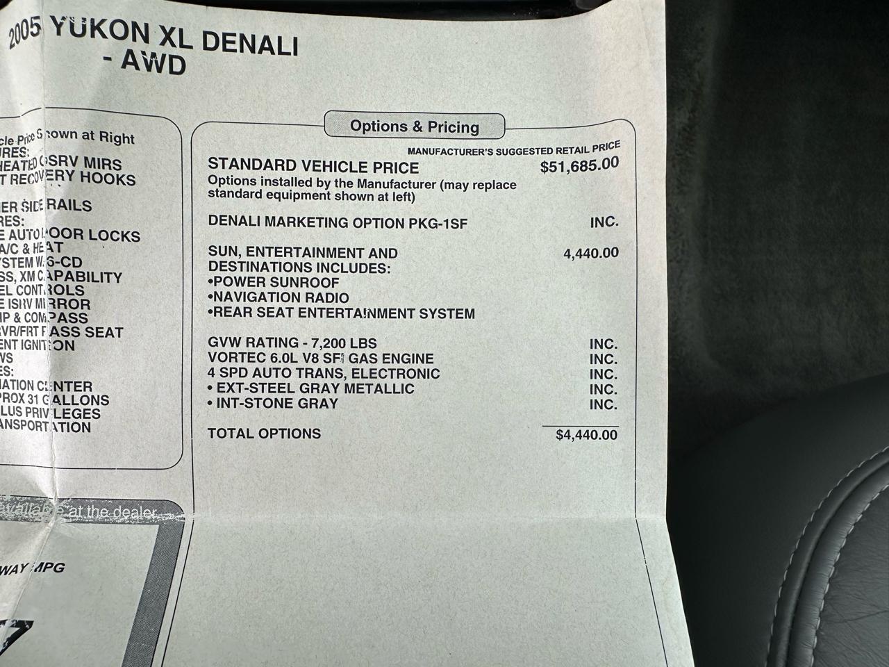 GMC Yukon Denali XL 2005