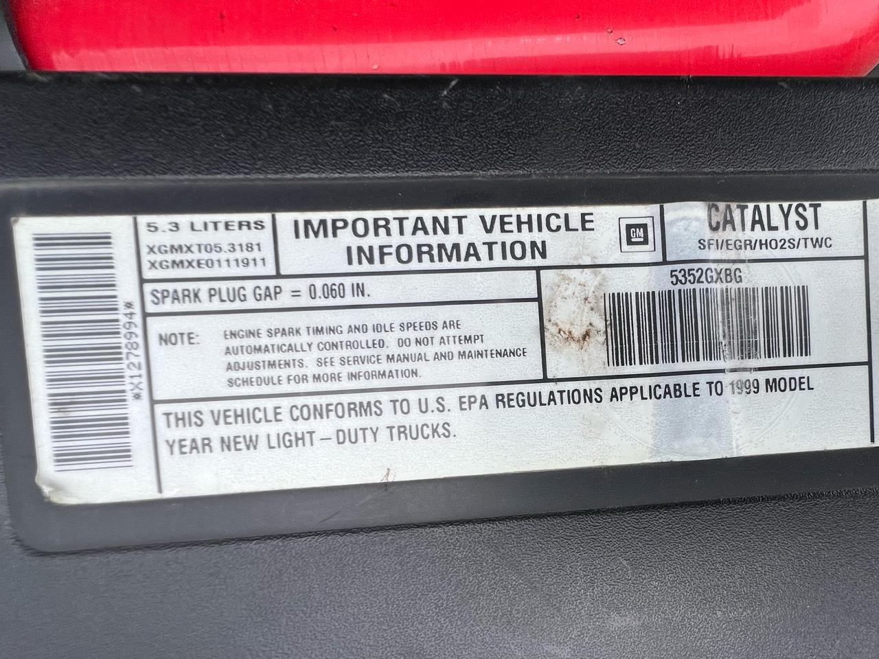 Chevrolet Silverado 1500 Ext. Cab Short Bed 4WD 1999