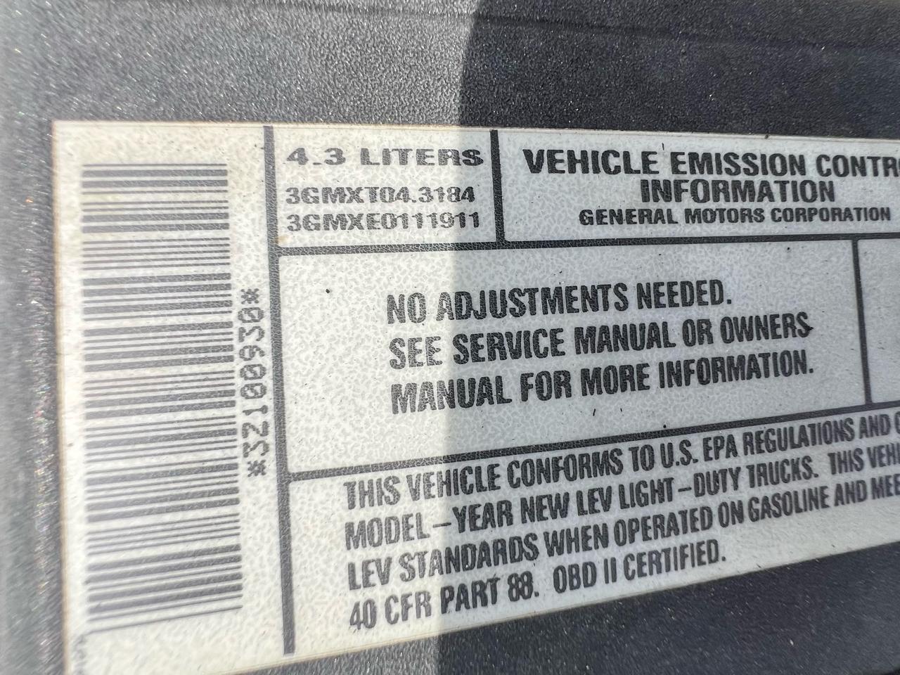 Chevrolet Silverado 1500 Reg. Cab Short Bed 2WD 2003
