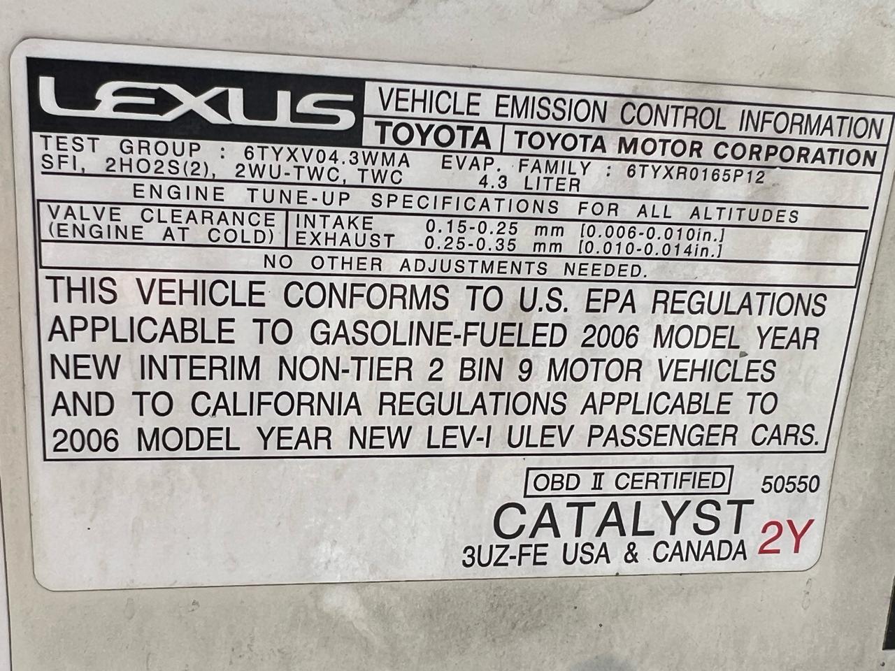 Lexus GS GS 430 2006