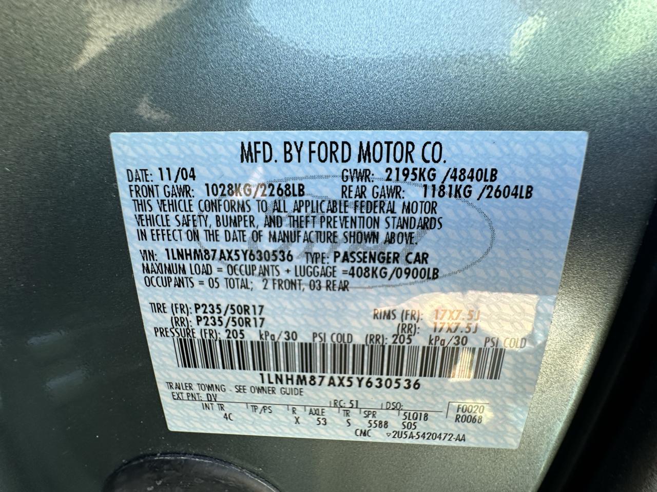 Lincoln LS V8 Sport 2005