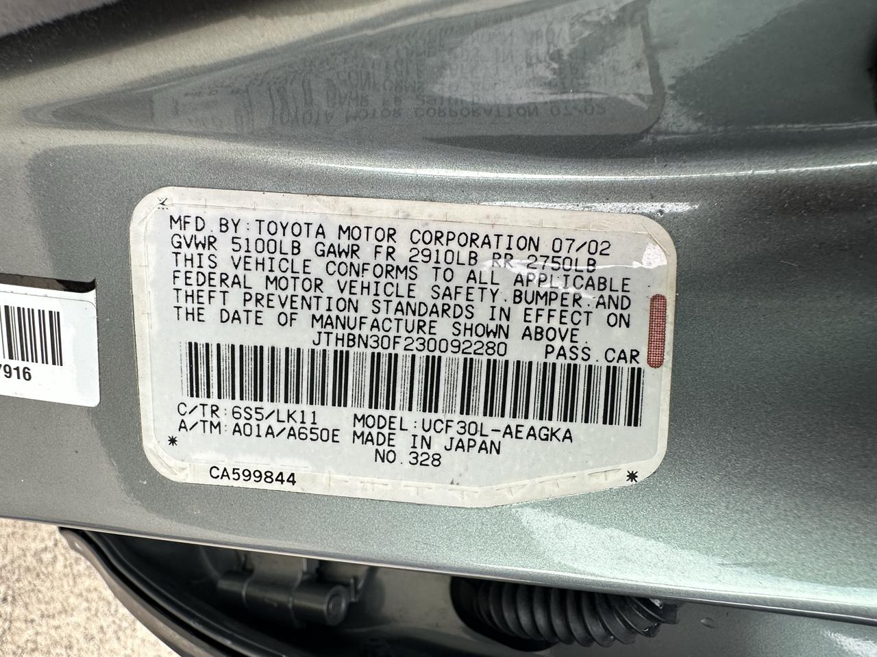 Lexus LS 430 Sedan 2003