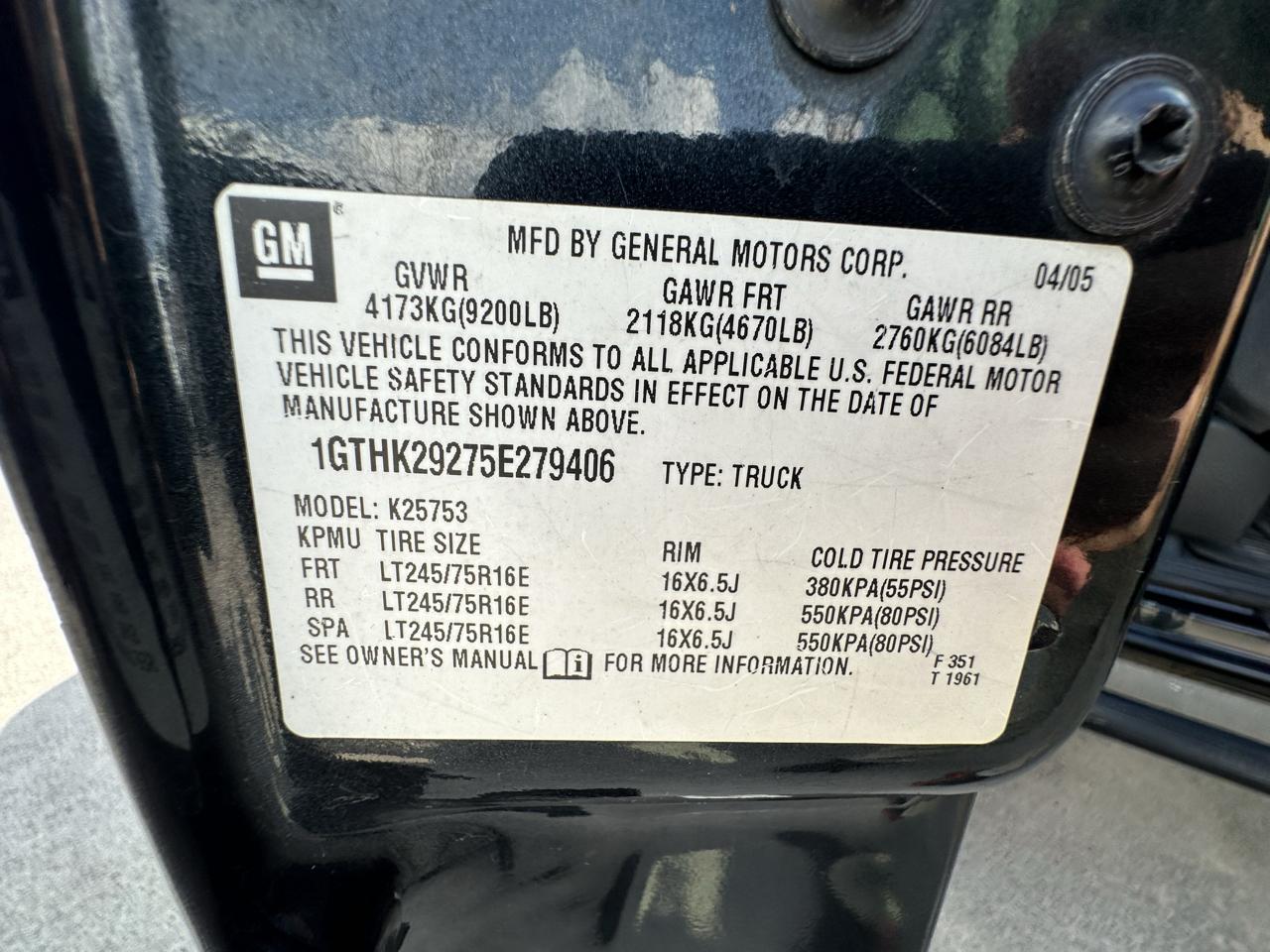 GMC Sierra 2500HD SLE Ext. Cab Short Bed 4WD 2005