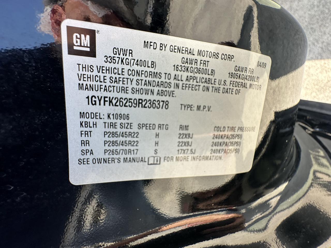 Cadillac Escalade ESV AWD 2009
