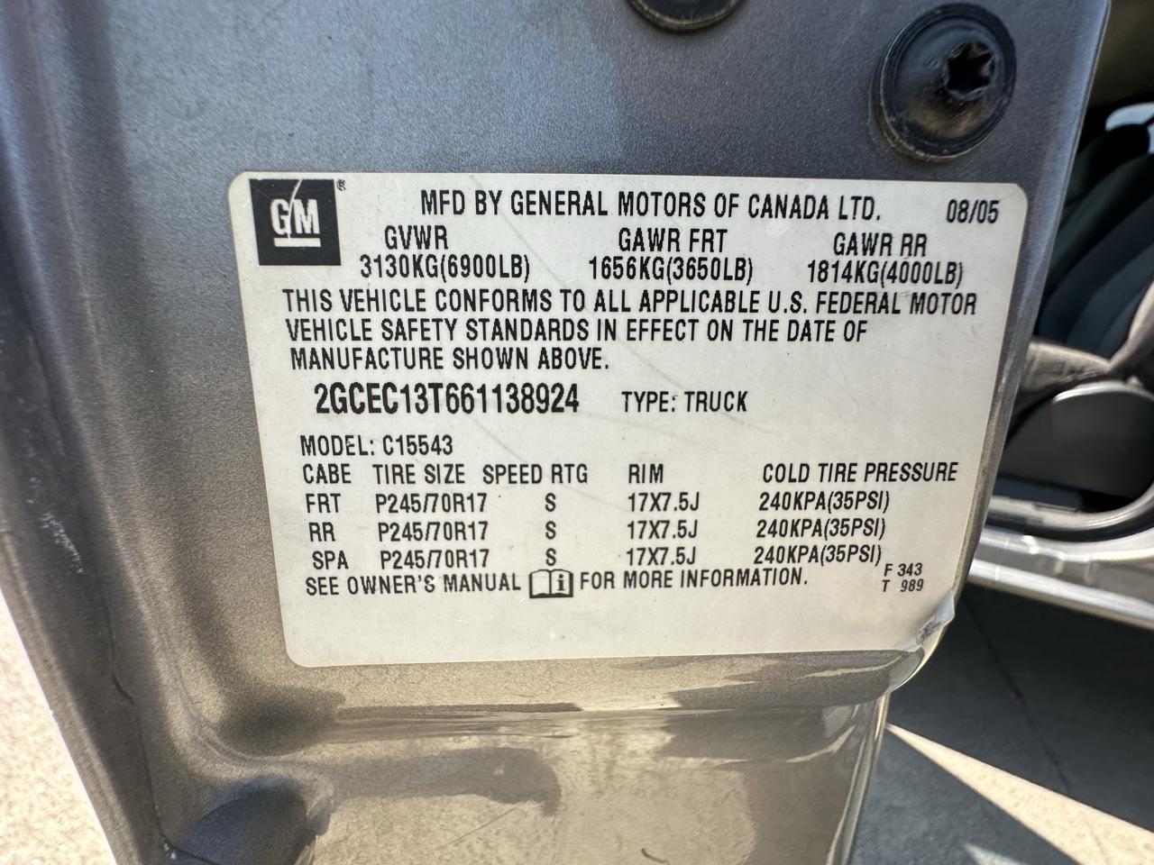 Chevrolet Silverado 1500 LT Crew Cab Short Box 2WD 2006
