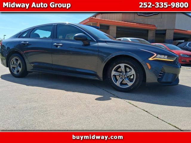 Gray 2021 Kia K5 LXS FWD Sedan Front-Wheel Drive Automatic