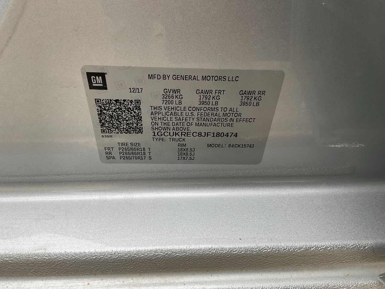 Chevrolet Silverado 1500 LT Crew Cab 4WD 2018 Chevrolet Silverado 1500 LT Crew Cab 4WD 2018