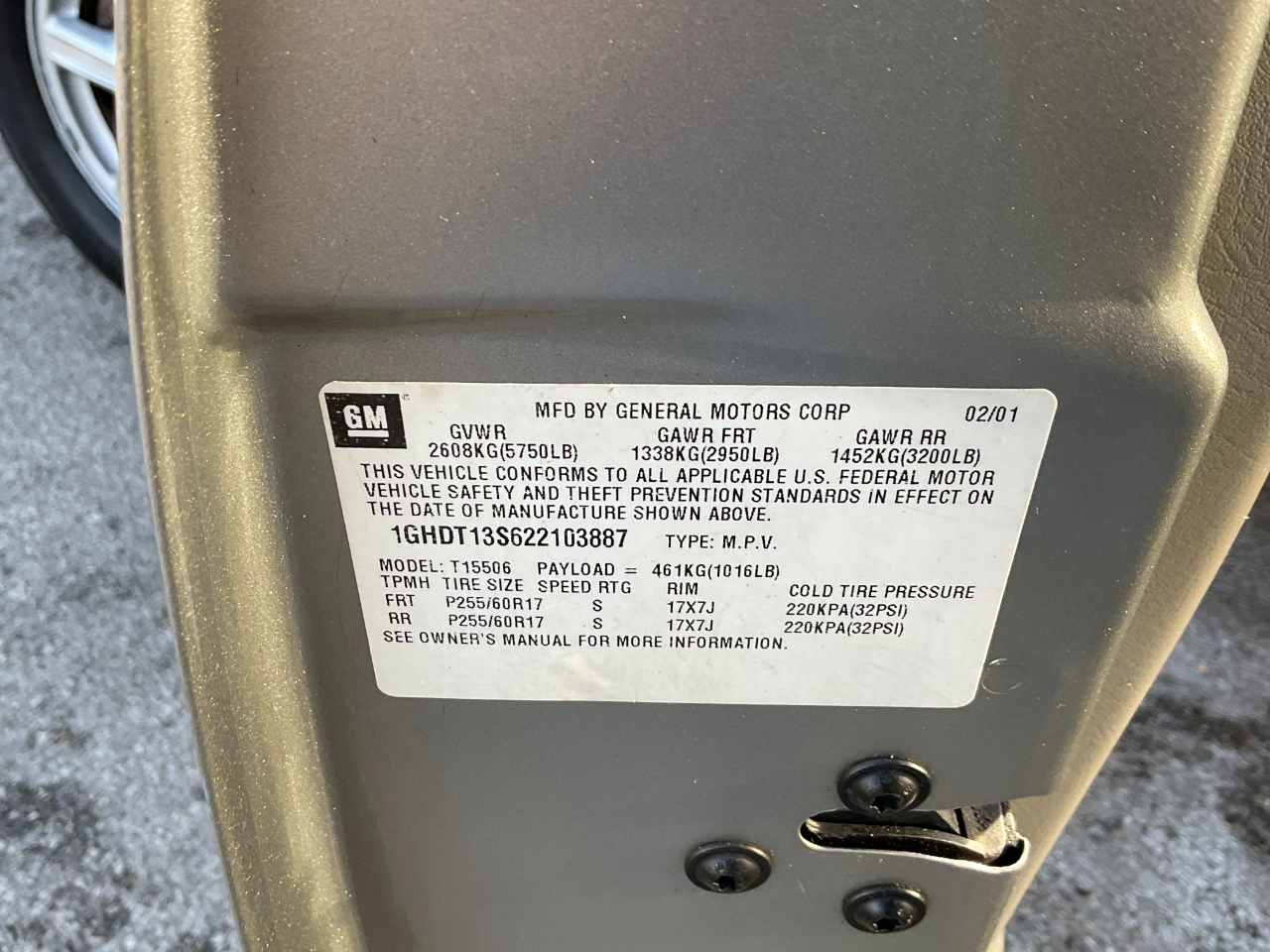 Oldsmobile Bravada AWD 2002