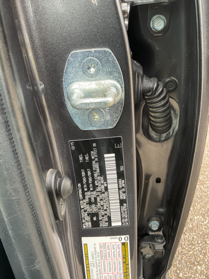 Toyota 4Runner SR5 4WD 2016