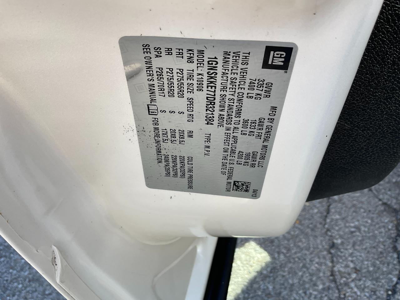 Chevrolet Suburban LTZ 1500 4WD 2013