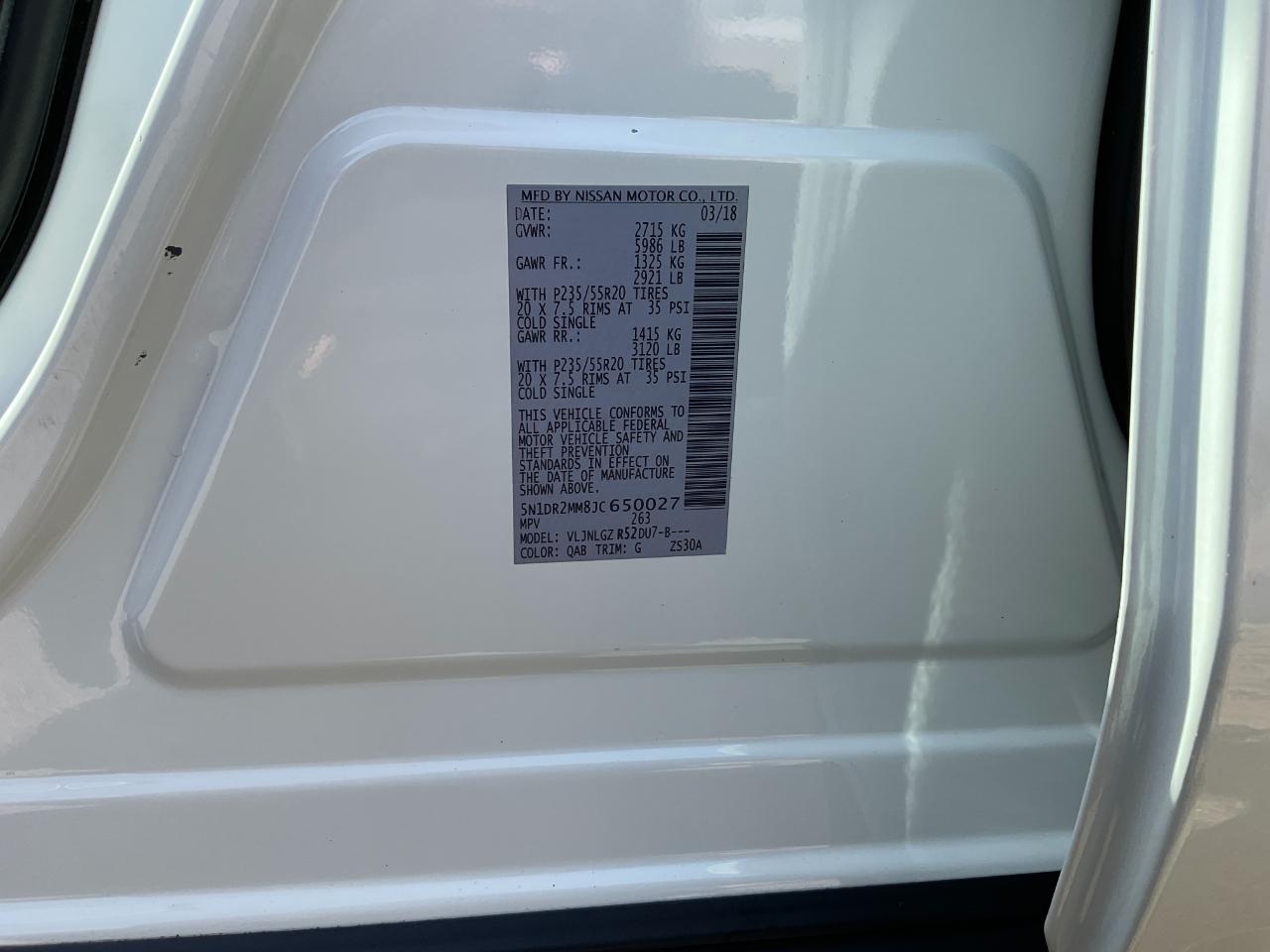 Nissan Pathfinder SL 4WD 2018