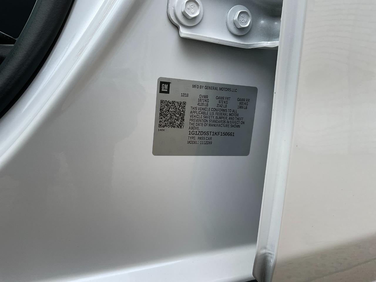 Chevrolet Malibu LT 2019