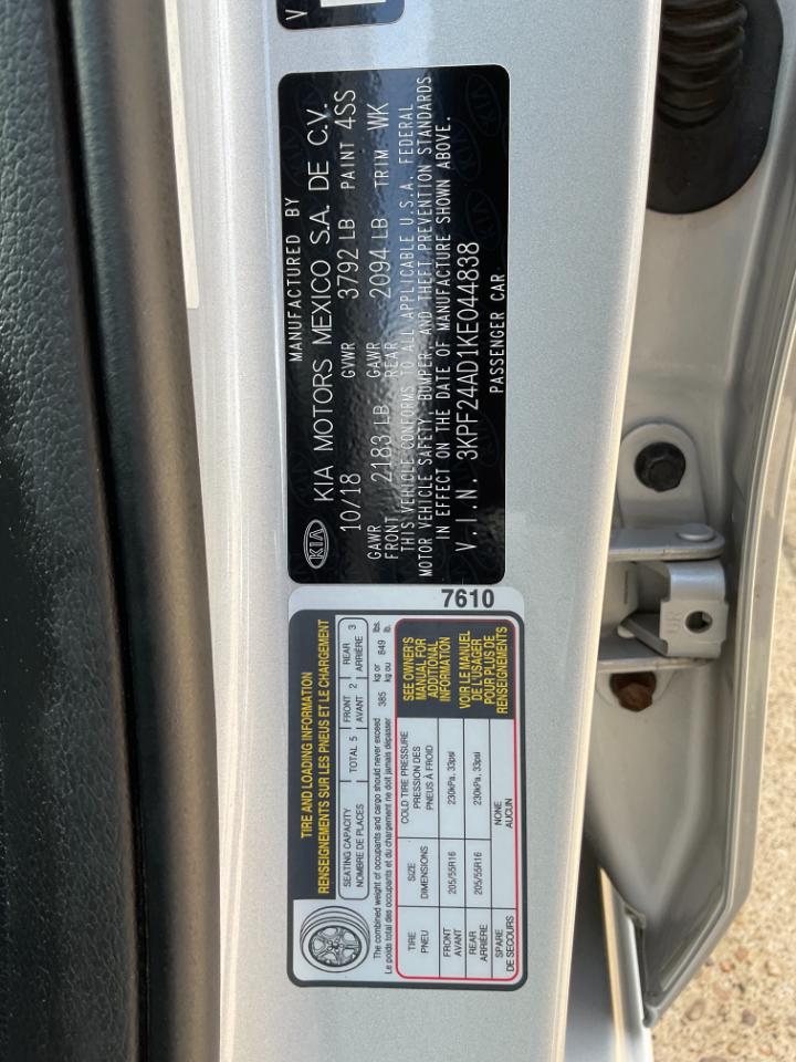 Kia Forte FE 6M 2019