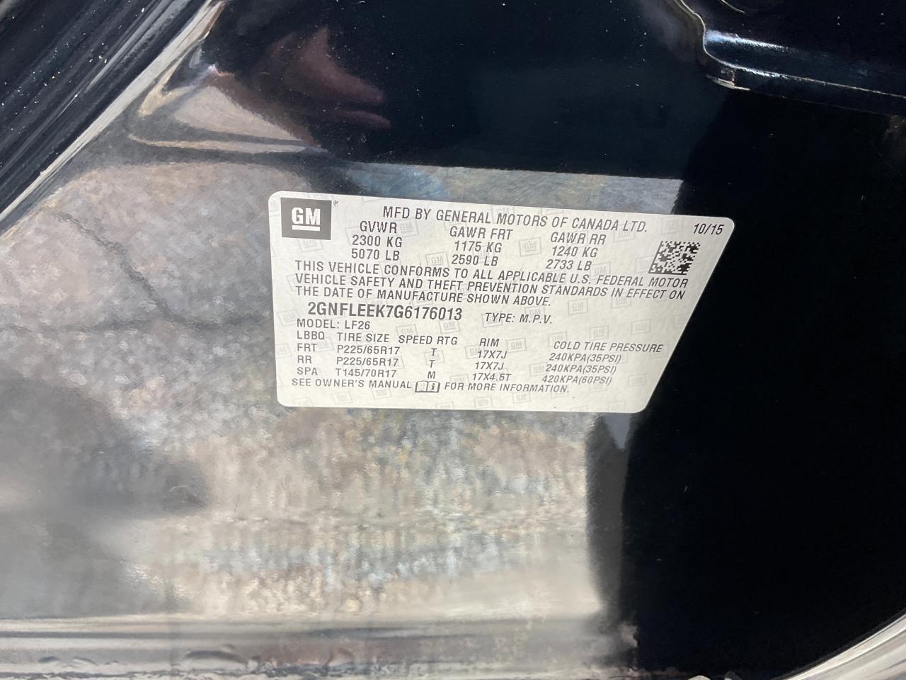 Chevrolet Equinox LS AWD 2016