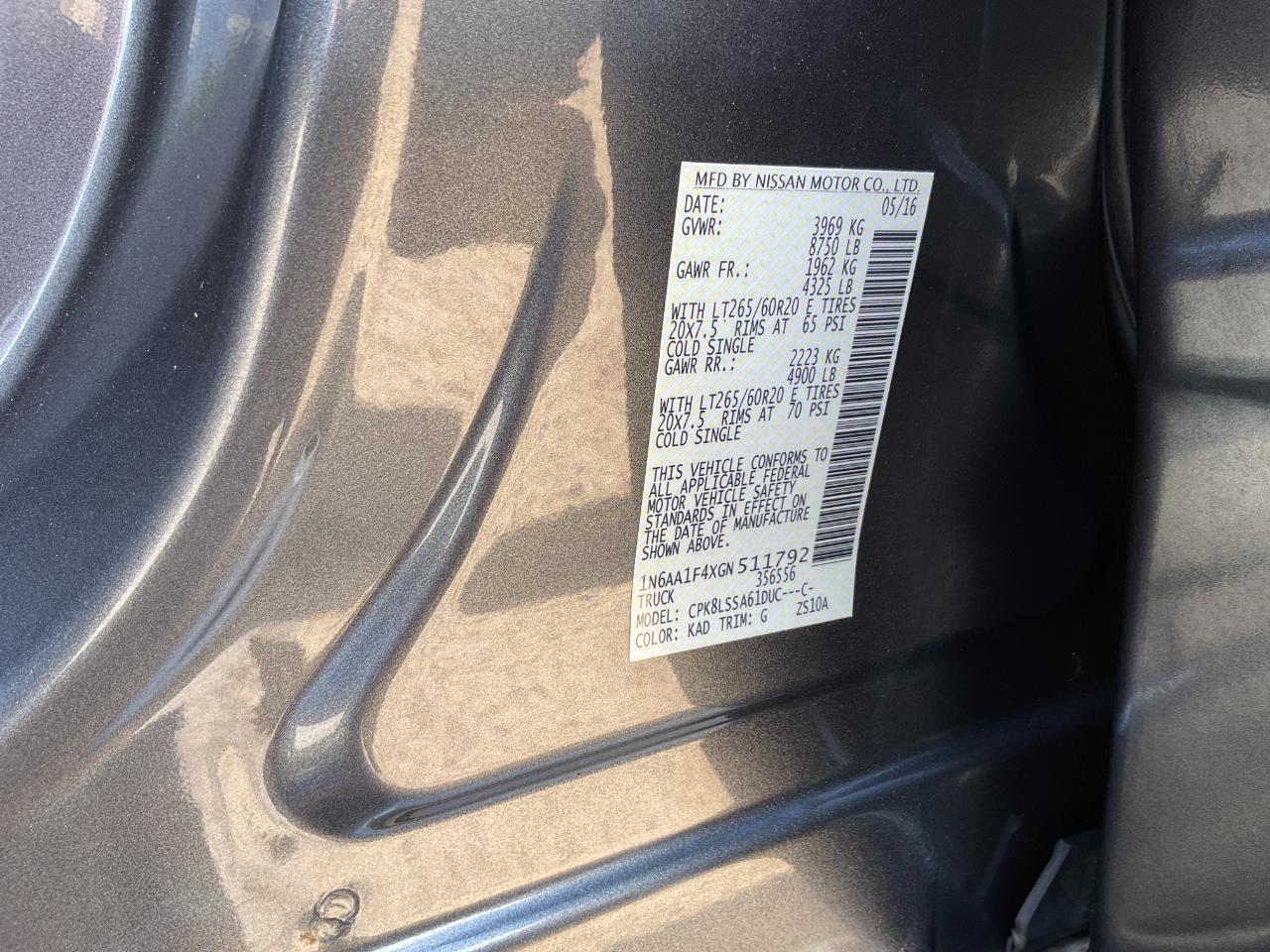 Nissan Titan XD SV 4WD 2016