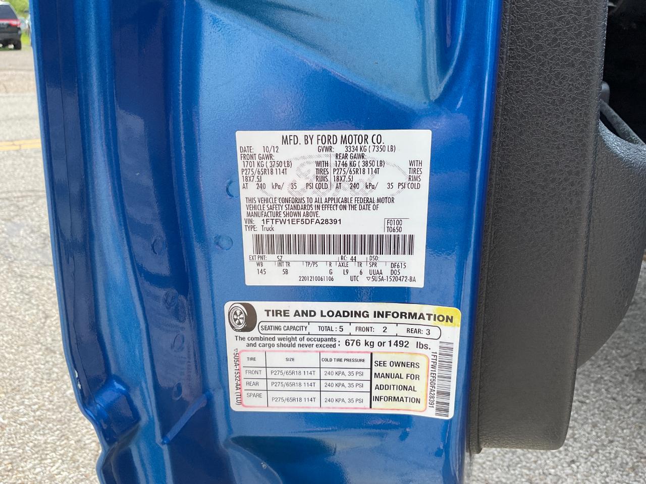 Ford F-150 XLT SuperCrew 6.5-ft. Bed 4WD 2013