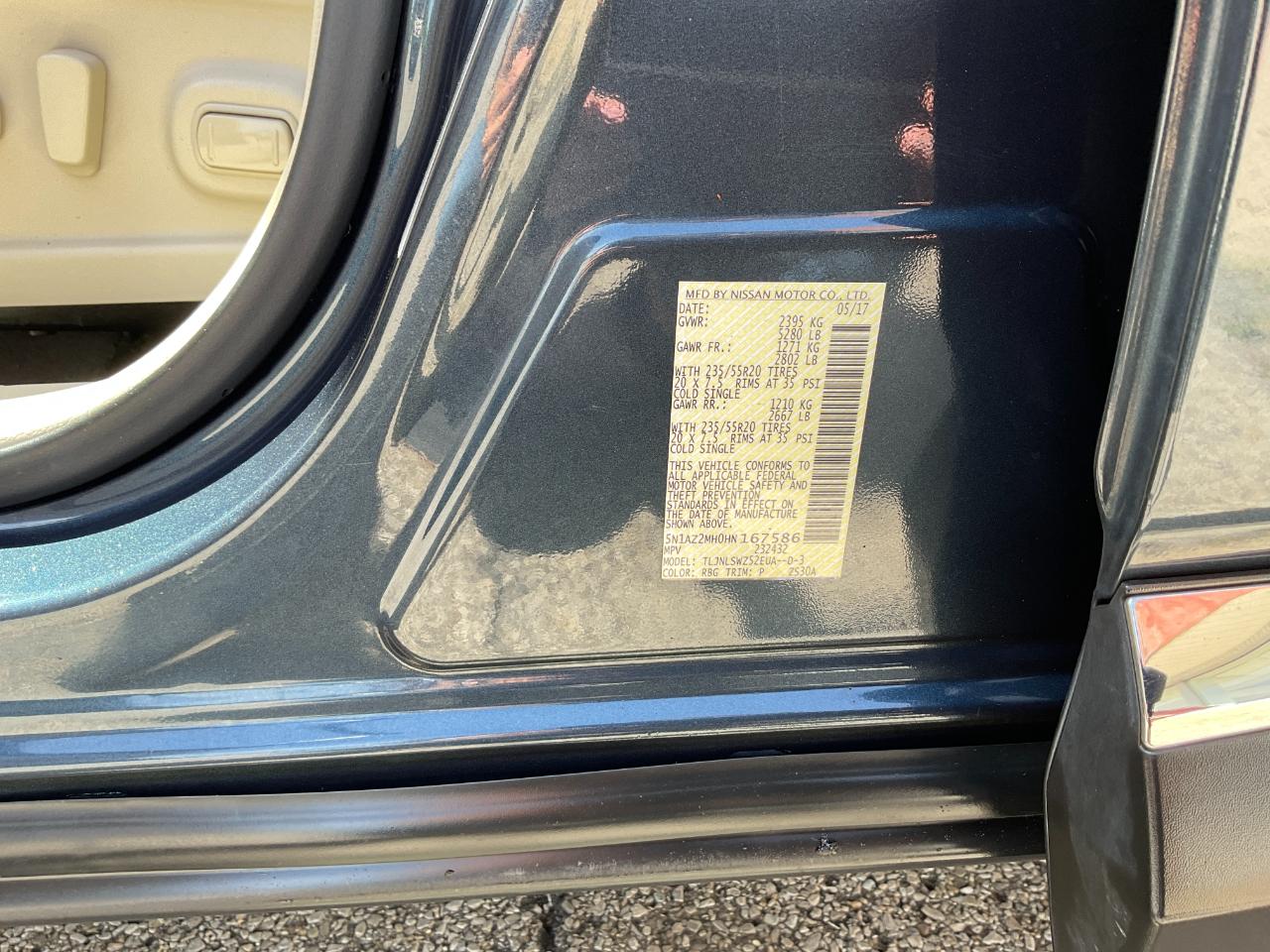 Nissan Murano Platinum AWD 2017