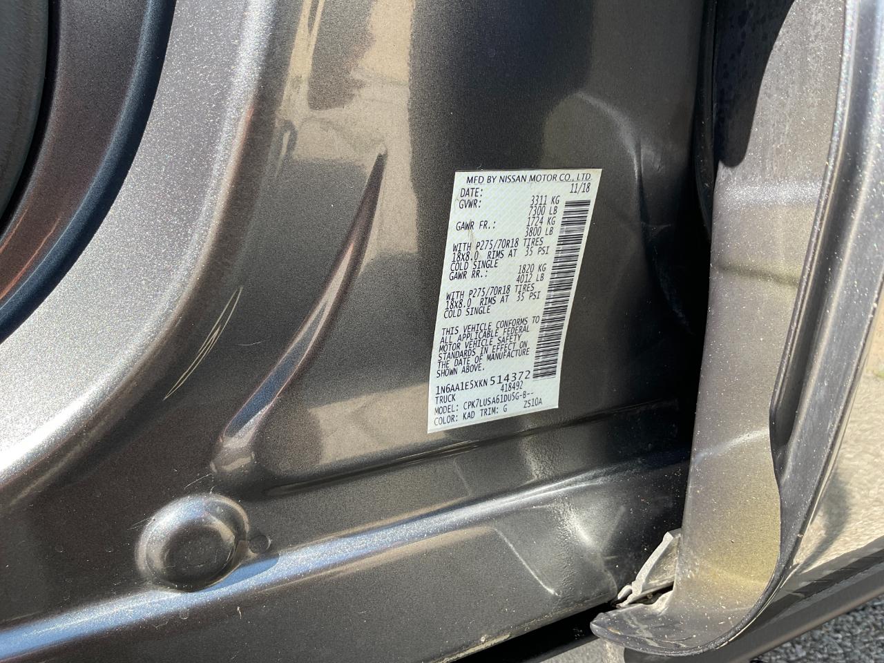 Nissan Titan PRO-4X Crew Cab 4WD 2019