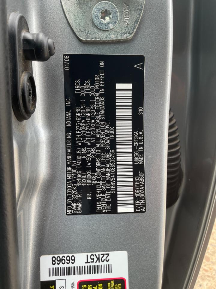 Toyota Tundra SR5 Double Cab 5.7L 4WD 2008