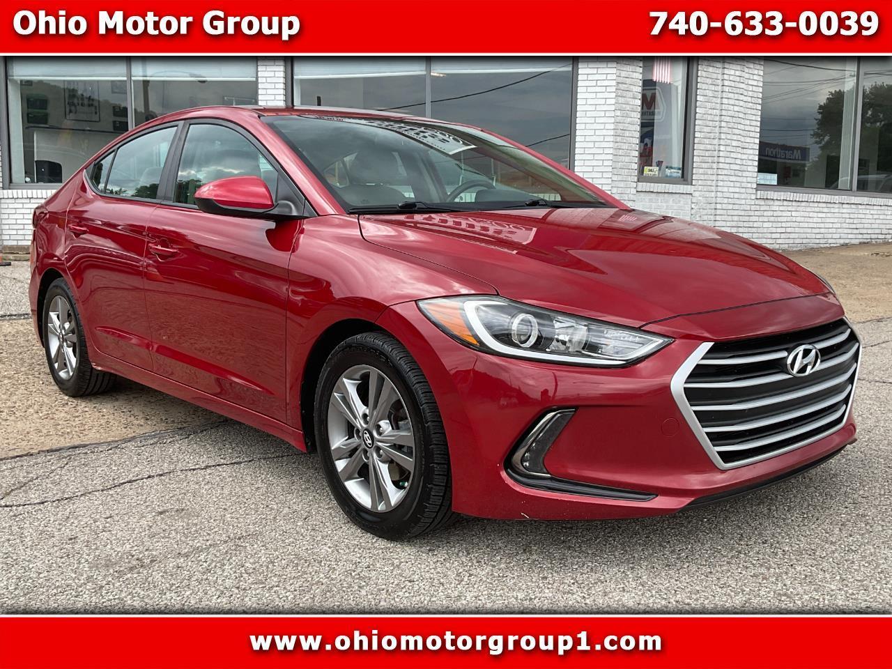 Red 2017 Hyundai Elantra Sedan Front-Wheel Drive Automatic