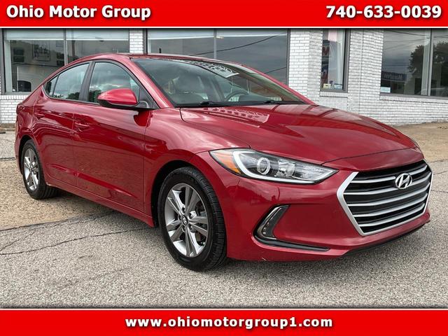 Red 2017 Hyundai Elantra Sedan Front-Wheel Drive Automatic