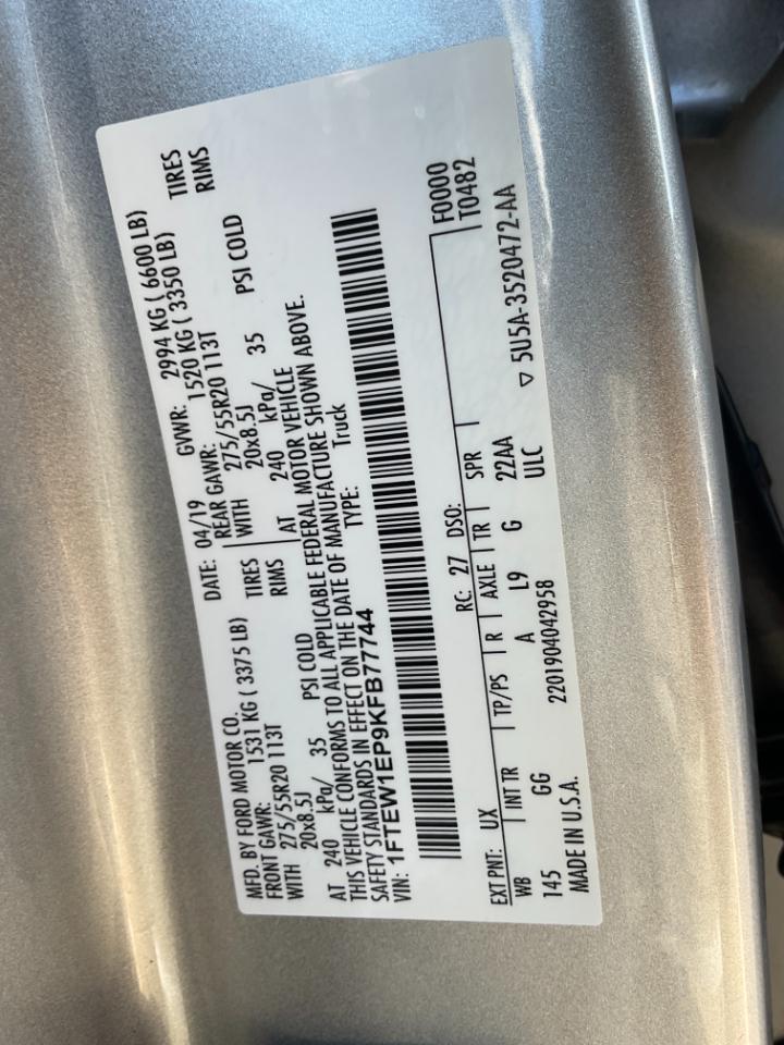 Ford F-150 STX SuperCrew 4WD 2019
