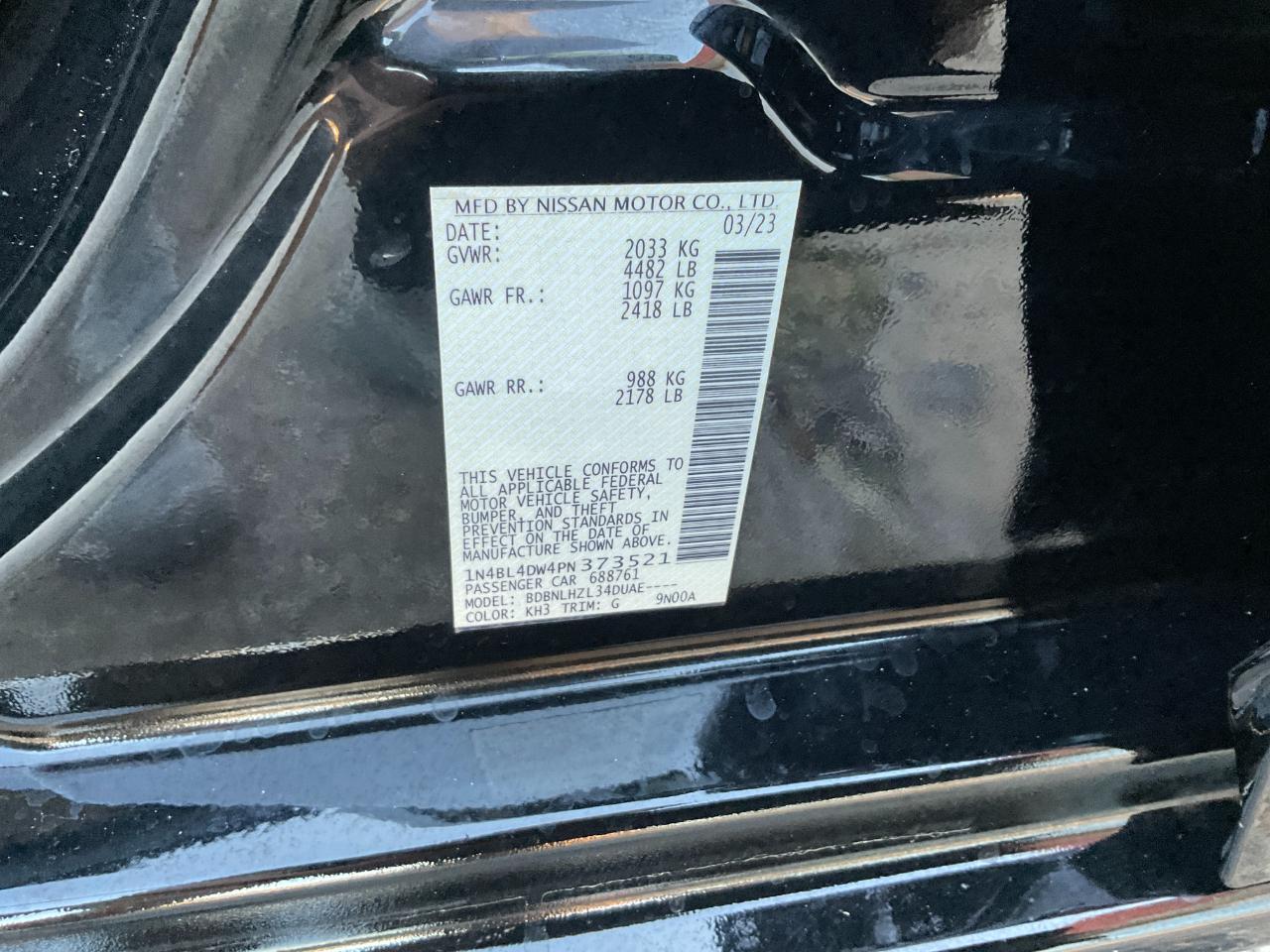 Nissan Altima 2.5 SV AWD 2023