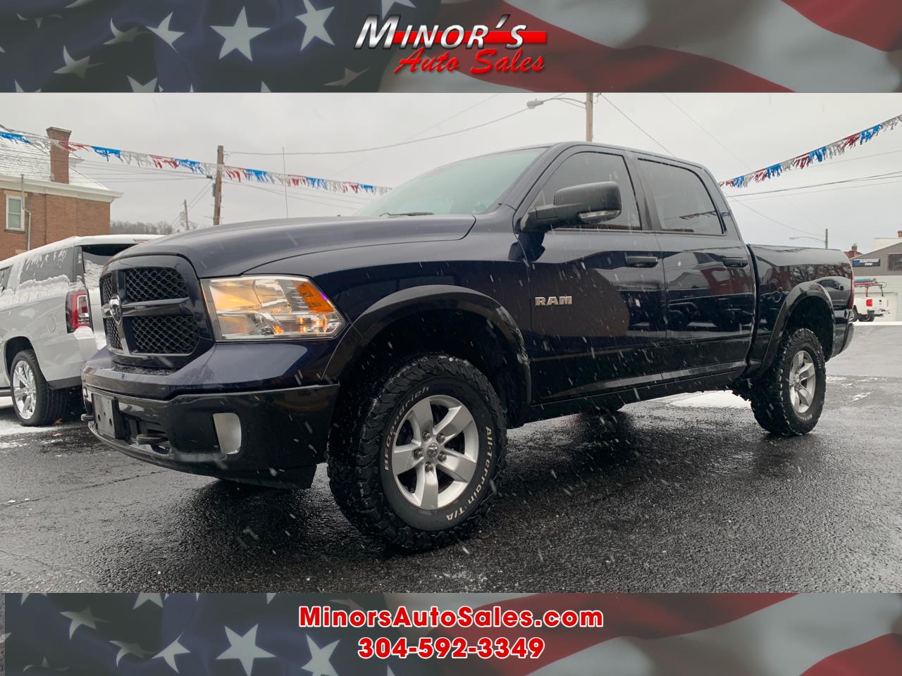 Used 2015 RAM 1500 4WD Crew Cab 140.5" Outdoorsman for Sale in
