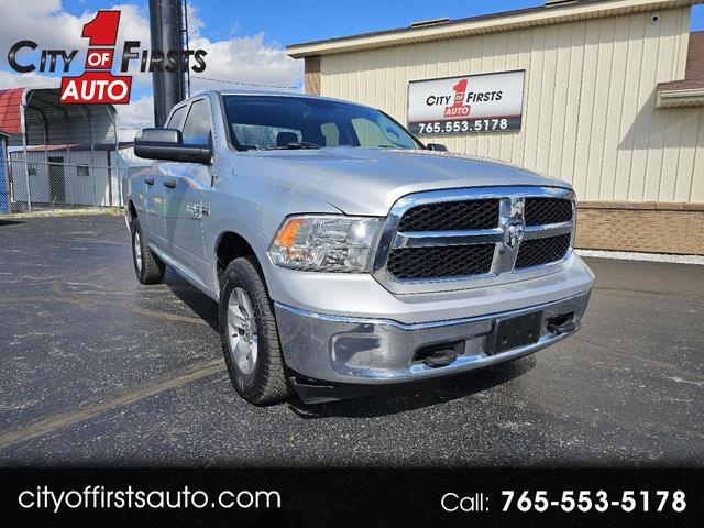 Gray 2017 RAM 1500 Tradesman Quad Cab 4WD Pickup Truck Four-Wheel Drive Automatic
