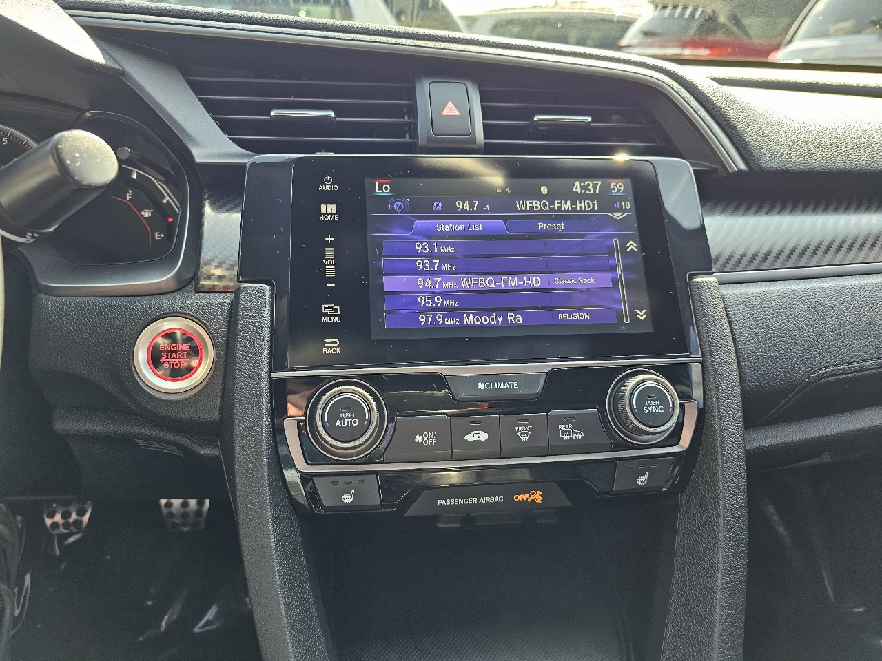 Honda Civic Sedan Si Manual 2017
